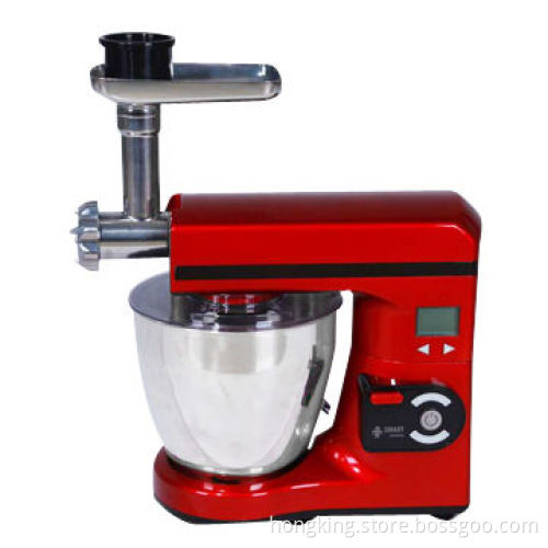 1,000W Digital Multi-functional Food Mixer with Meat Grinder, 7L Stainless Steel Bowl, Safety LockNew